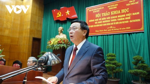 Wissenschaftliches Seminar “To Huu mit der vietnamesischen Revolution und seinem Heimatort Thua Thien Hue” - ảnh 1