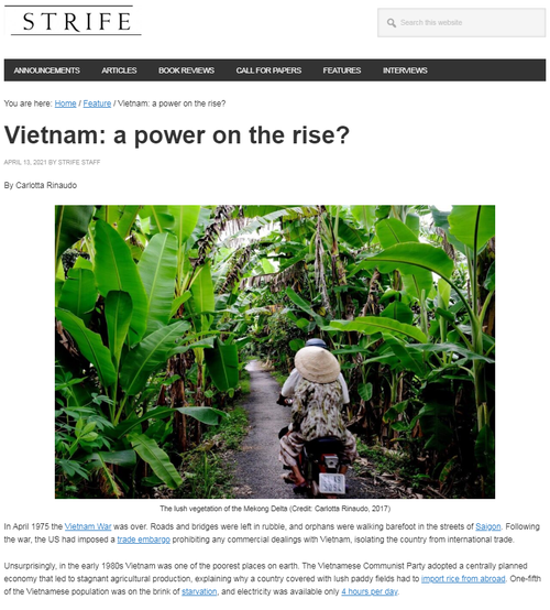 Britische Website ist beeindruckt von Entwicklung Vietnams - ảnh 1