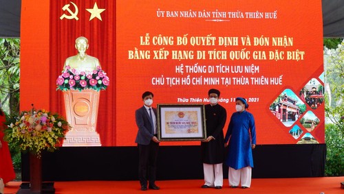 System von Ho Chi Minhs Erinnerungshäusern in Thua Thien – Hue als nationale Sondergedenkstätte anerkannt - ảnh 1