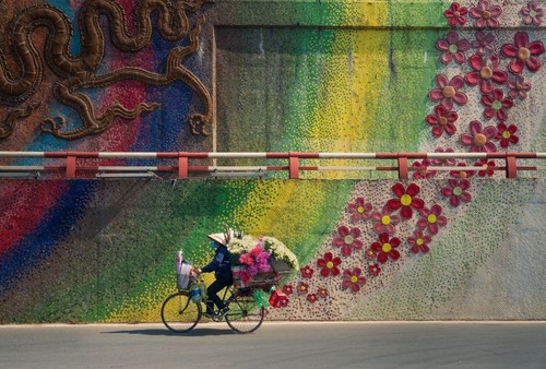 Foto über Keramik-Mosaik-Wandbild von Hanoi gewinnt Kategorie „Nationalpreis“  - ảnh 1
