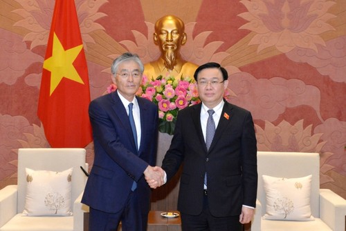 Parlamentspräsident Vuong Dinh Hue empfängt Vorstandschef des japanischen Konzerns Erax - ảnh 1