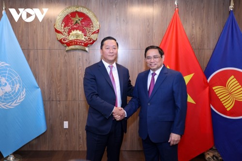 Premierminister Pham Minh Chinh trifft Leiter führender US-Konzerne - ảnh 1