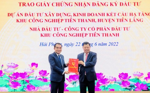 Hai Phong: Industriezone Tien Thanh mit Investitionskapital von mehr als 187 Millionen Euro wird gebaut - ảnh 1