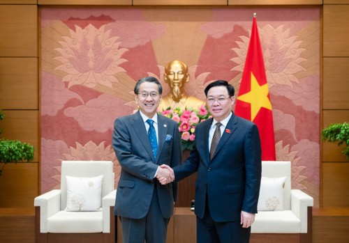 Parlamentspräsident Vuong Dinh Hue empfängt den Gouverneur der JBIC - ảnh 1