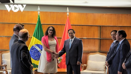 Premierminister Pham Minh Chinh trifft Vorsitzende der Kommunistischen Partei Brasiliens - ảnh 1