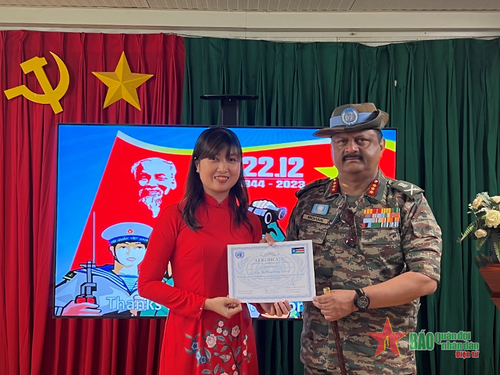 Befehlshaber der UNMISS ist beeindruckt von der vietnamesischen Volksarmee - ảnh 1