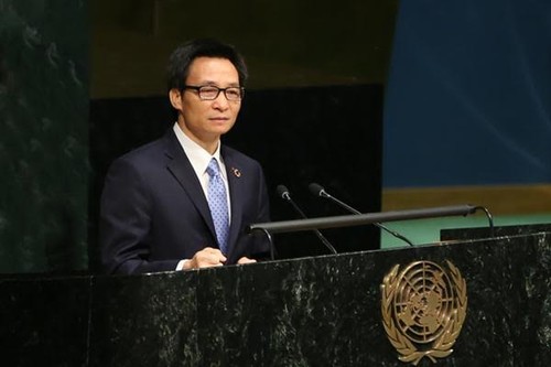 越南政府副总理武德担出席联合国终结艾滋病高级别会议 - ảnh 1