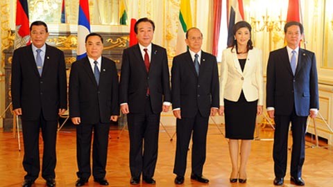 Premierminster Nguyen Tan Dung nimmt an Sitzungen des Mekong-Japan-Gipfels teil - ảnh 1