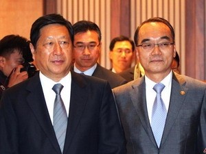China und Südkorea wollen ein Freihandelsabkommen - ảnh 1