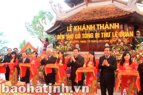 Tempel für verstorbenen KPV-Generalsekretär Le Duan eingeweiht - ảnh 1