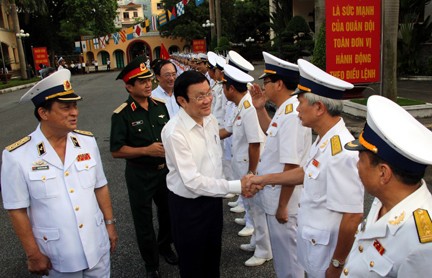 Staatspräsident Truong Tan Sang: Hai Phong soll Meereswirtschaft entwickeln - ảnh 1