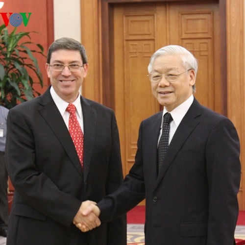 Vietnamesische Spitzenpolitiker empfangen Kubas Außenminister Parrilla - ảnh 1