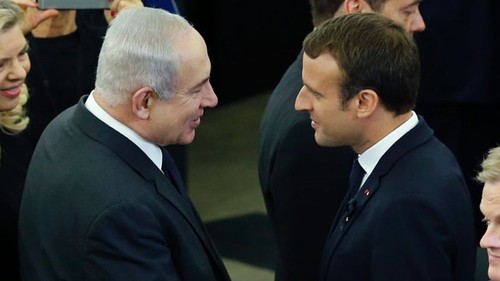 Frankreichs Präsident ruft zur Wiederherstellung der Nahost-Friedensgespräche auf - ảnh 1
