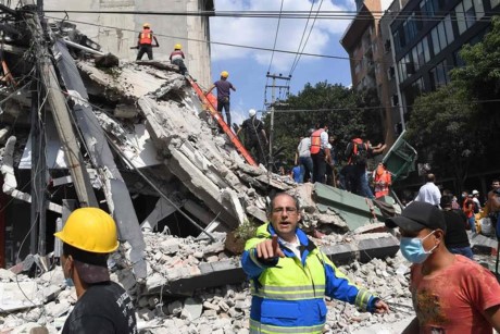 Länder sprechen Erdbebenopfern in Mexiko ihr Beileid aus  - ảnh 1
