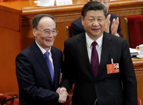 Chinas Staatspräsident Xi Jinping für zweite Amtszeit vereidigt  - ảnh 1