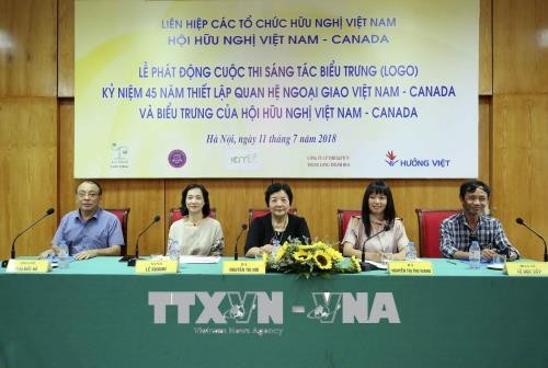 Wettbewerb zum Logo-Erstellen für 45-Jahr-Feier diplomatischer Beziehungen Vietnam-Kanada gestartet - ảnh 1