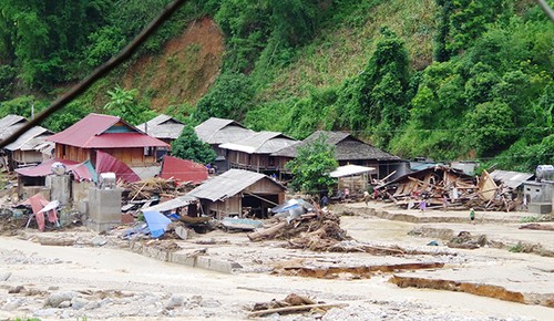 Folgen des Taifuns und der Fluten beseitigen - ảnh 1