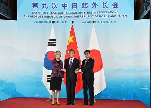 Bilaterale Treffen am Rande der Außenministerkonferenz Chinas, Japans und Südkoreas - ảnh 1