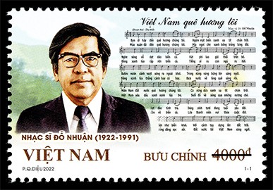 Ausgabe der Briefmarke zum 100. Geburtstag von Komponisten Do Nhuan - ảnh 1