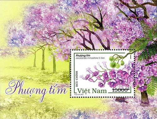 Ausgabe der Briefmarkenserie Palisanderholzbaum - ảnh 1