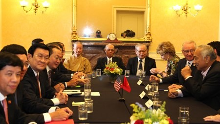 Aktivitas Presiden Vietnam, Truong Tan Sang dalam kunjungan resmi di Amerika Serikat - ảnh 1