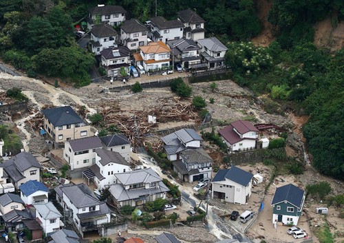 Jepang: jumlah korban dalam kasus tanah longsor meningkat drastis - ảnh 1