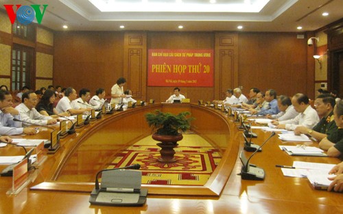 Presiden Vietnam, Truong Tan Sang memimpin sidang ke-20 Badan Pengarahan Pusat urusan Reformasi Undang-Undang - ảnh 1