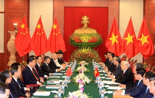 Vietnam-Tiongkok  terus mendorong hubungan kemitraan kerjasama strategis dan komprehensif - ảnh 1