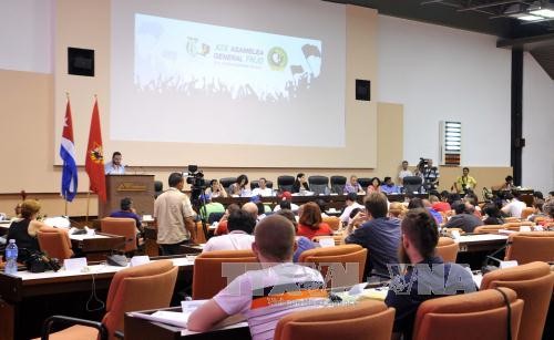 Delegasi pemuda Vietnam menghadiri Kongres ke-19  Federasi Pemuda Demokratik Sedunia - ảnh 1