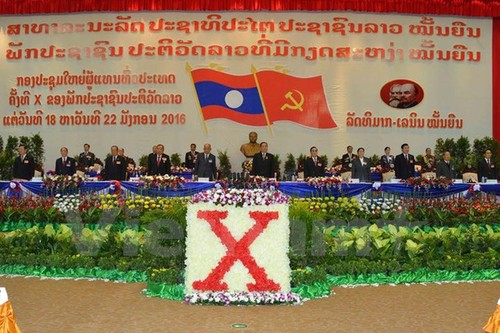 Acara pembukaan Kongres Nasional ke-10 Partai Rakyat Revolusioner Laos - ảnh 1