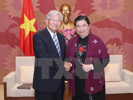 Wakil Ketua MN Tong Thi Phong menerima Direktur Organisasi Kesehatan Dunia Kawasan Daerah Pasifik- Barat - ảnh 1