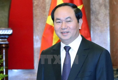 Presiden Vietnam, Tran Dai Quang: Mengembangkan hubungan istimewa Vietnam-Laos menurut pedoman berkualitas, efektif dan praksis - ảnh 1