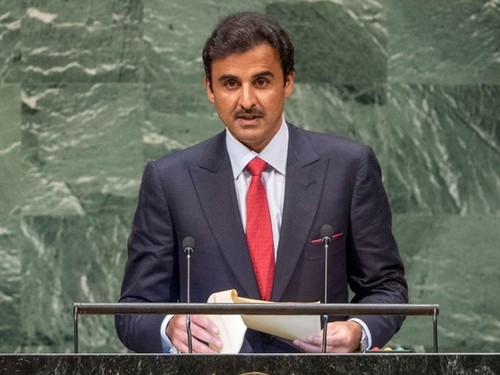Raja Qatar mencela perintah blokade dari negara-negara Arab di kawasan Teluk  - ảnh 1