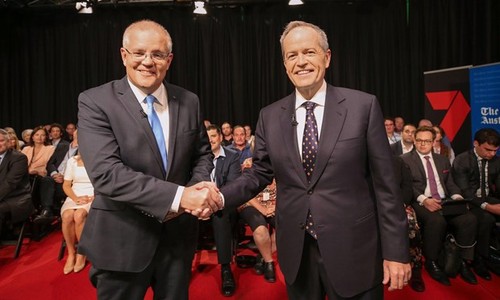 Pemilu federal Australia: Pemimpin beroposisi merebut keunggulan dalam perdebatan langsung pertama - ảnh 1
