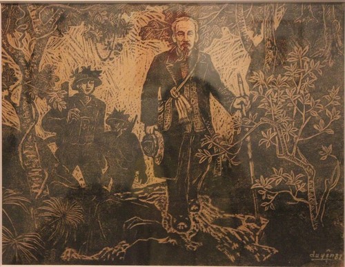 Lukisan-Lukisan yang Mengesankan tentang Presiden Ho Chi Minh - ảnh 4