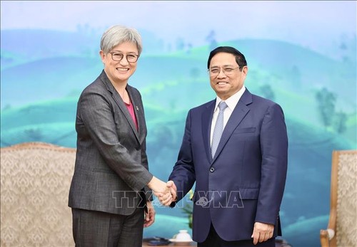 PM Vietnam, Pham Minh Chinh Menerima Menlu Australia, Penny Wong - ảnh 1
