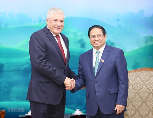 PM Vietnam, Pham Minh Chinh Menerima Menteri Dalam Negeri Rusia - ảnh 1