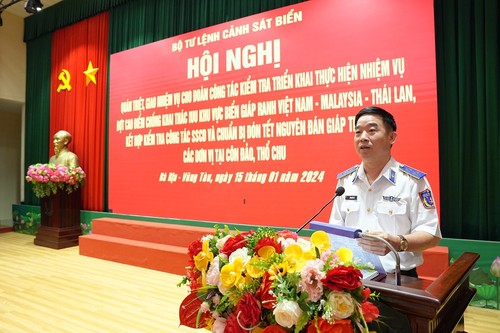 Kepolisian Laut Vietnam Menggelar Gelombang Puncak Penanggulangan Eksploitasi IUU di Kawasan Laut Perbatasan Vietnam-Malaysia-Thailand - ảnh 1