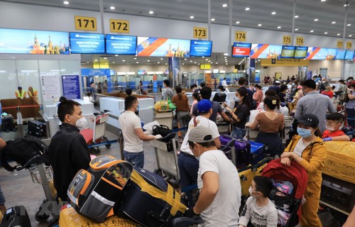 300 Vietnamese citizens return home from Russia  - ảnh 1