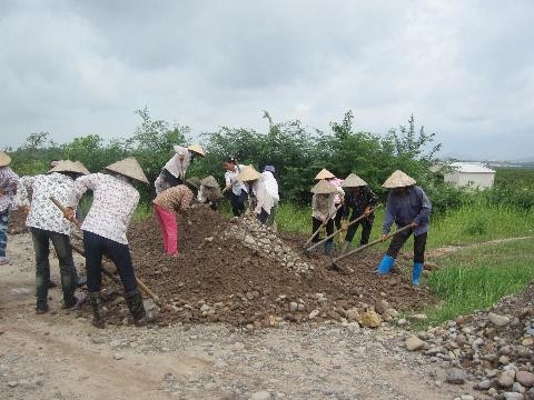 Община Бакшон преодолевает трудности в строительстве новой деревни - ảnh 4