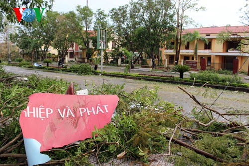 Из-за тайфуна «Вутип» в Центральном Вьетнаме погибли 5 человек и 140 ранены - ảnh 8