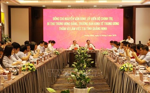 Заведующий Отделом ЦК КПВ по экономическим вопросам провёл рабочую встречу с руководством провинции Куангнинь - ảnh 1