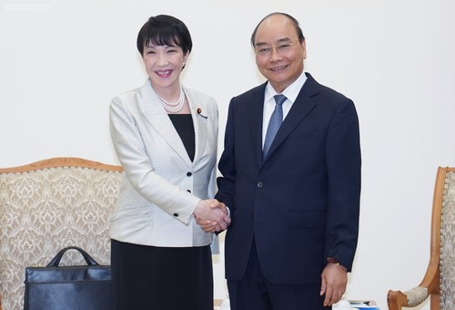 Премьер-министр Вьетнама принял министра внутренних дел и коммуникаций Японии - ảnh 1