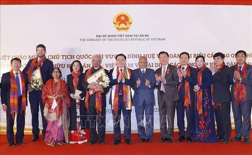 Активизация народной дипломатии и укрепление сотрудничества между союзами обществ дружбы Вьетнама и Индии - ảnh 1