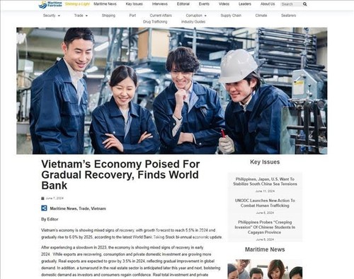 Сингапурский новостной сайт: вьетнамская экономика постепенно восстанавливается - ảnh 1