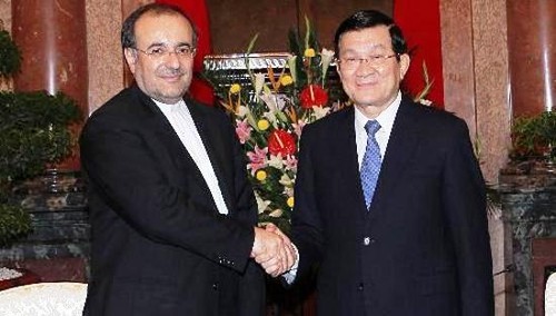 Chủ tịch nước Trương Tấn Sang tiếp Bộ trưởng Công nghiệp, Mỏ và Thương mại Iran  - ảnh 1