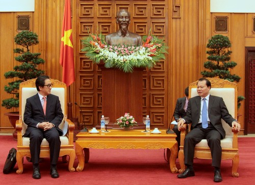 Phó Thủ tướng Vũ Văn Ninh tiếp Chủ tịch, kiêm Tổng Giám đốc Cơ quan xúc tiến thương mại Nhật Bản - ảnh 1