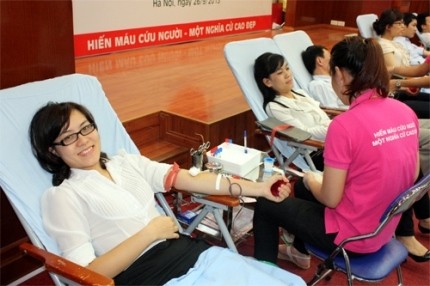 Hà Nội tổ chức ngày hội hiến máu “Tôi nhóm máu O” - ảnh 1