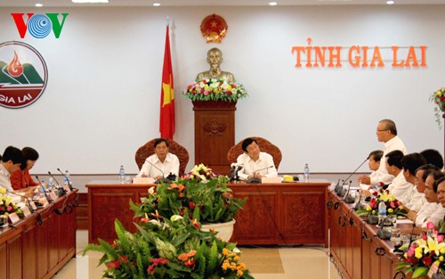 Chủ tịch nước Trương Tấn Sang thăm và làm việc tại tỉnh Gia Lai - ảnh 2