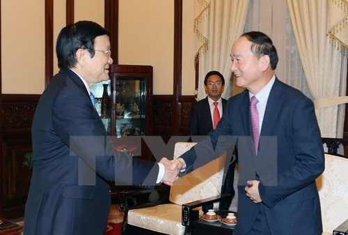Chủ tịch nước Trương Tấn Sang tiếp Tổng giám đốc Công ty Samsung Việt Nam - ảnh 1